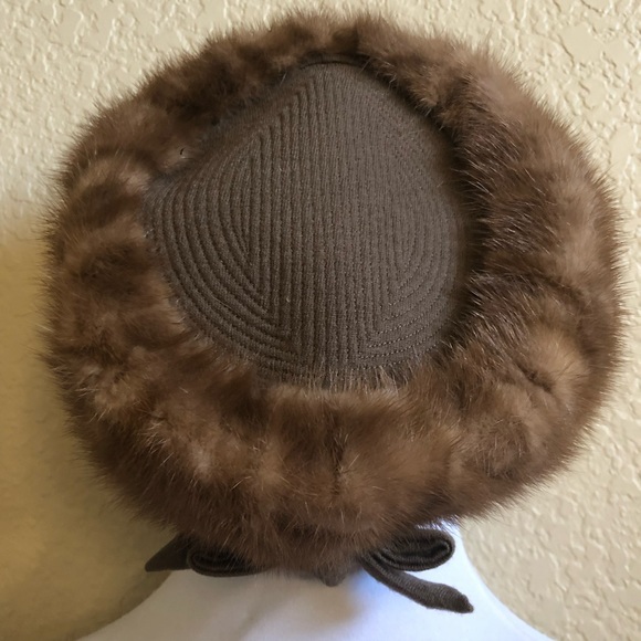 Vintage 1960’s Montaldo’s Mink Fur Pillbox Hat - Picture 8 of 14